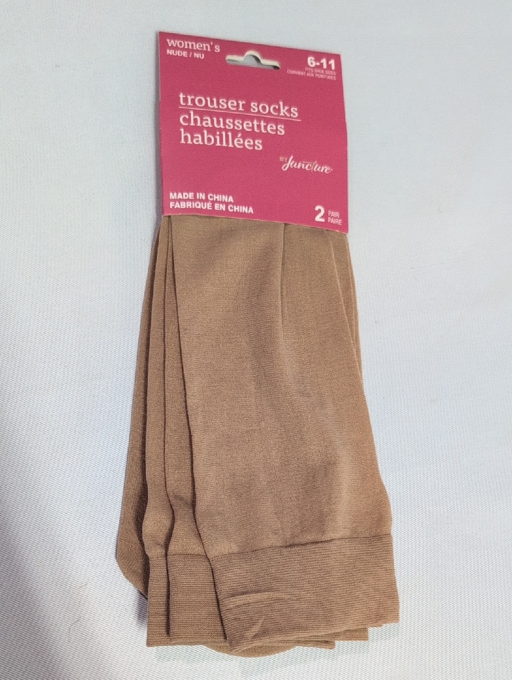 Women's Dress Socks - Tan Trouser Socks (2 Pack)